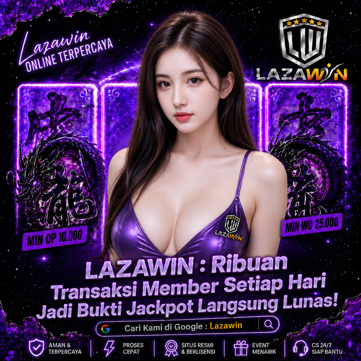 LAZAWIN Platform Slot Gacor dengan Bukti Jackpot Lunas Ribuan Member Tiap Hari